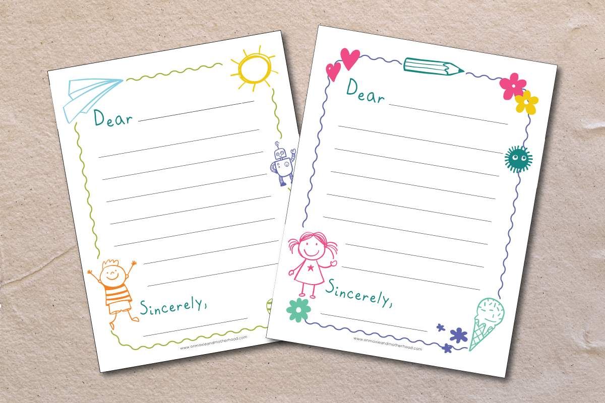 Detail Letter Writing Template For Kids Nomer 47