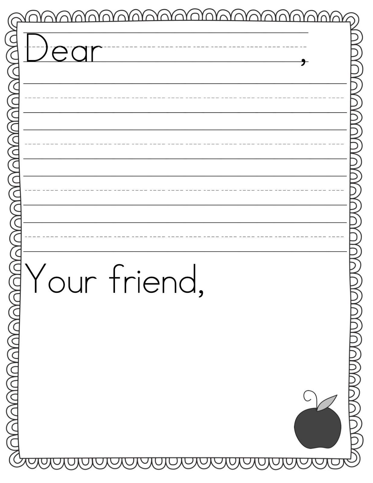 Detail Letter Writing Template For Kids Nomer 8