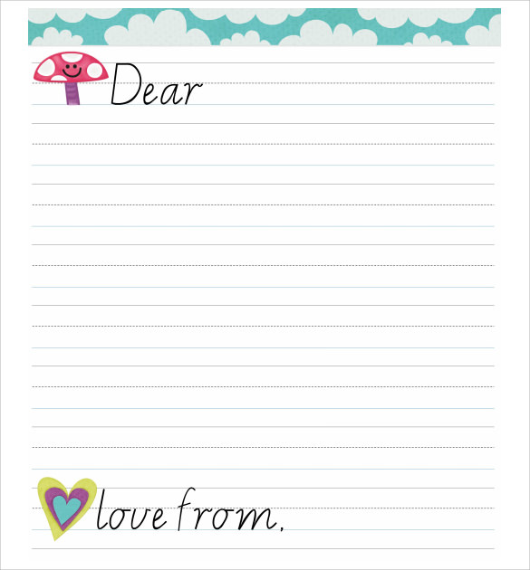 Download Letter Writing Template For Kids Nomer 10