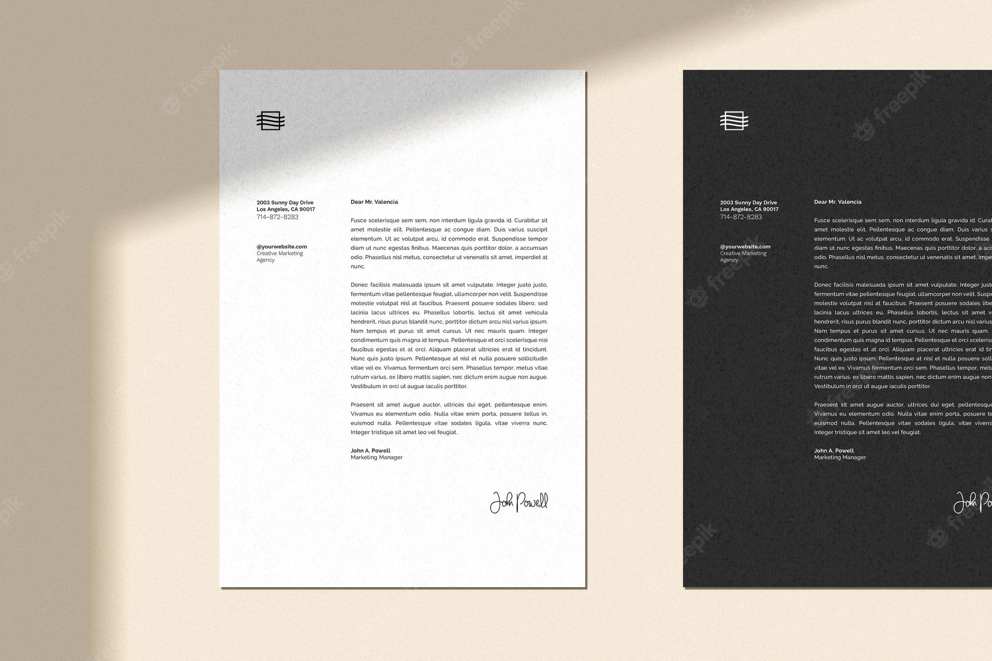 Detail Letterhead Mockup Template Free Nomer 2