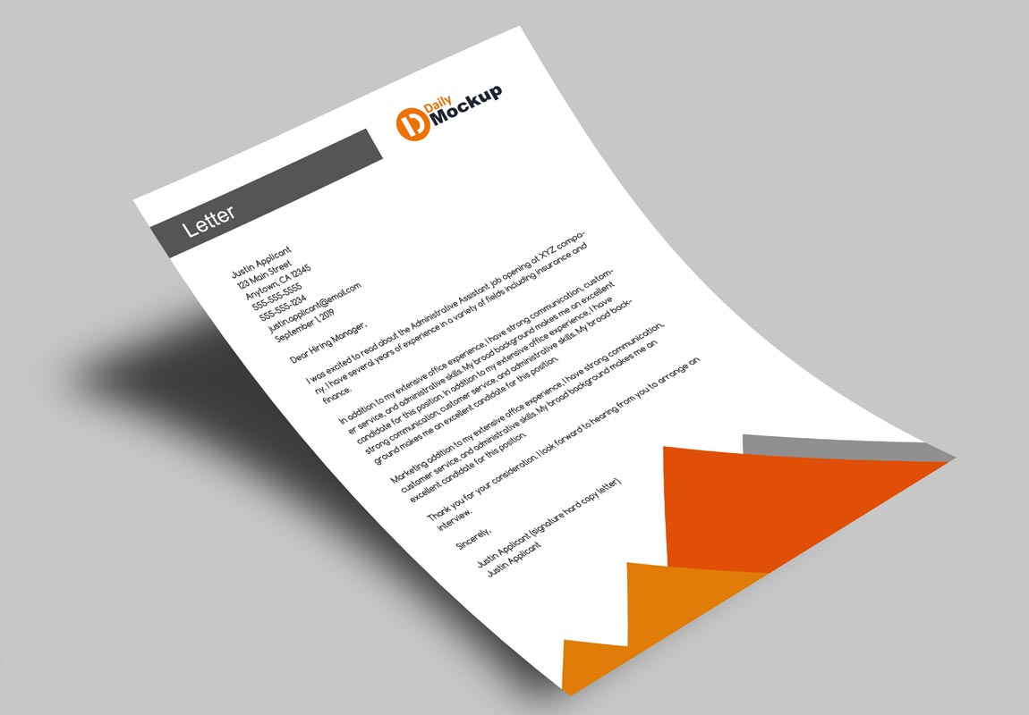 Detail Letterhead Mockup Template Free Nomer 11