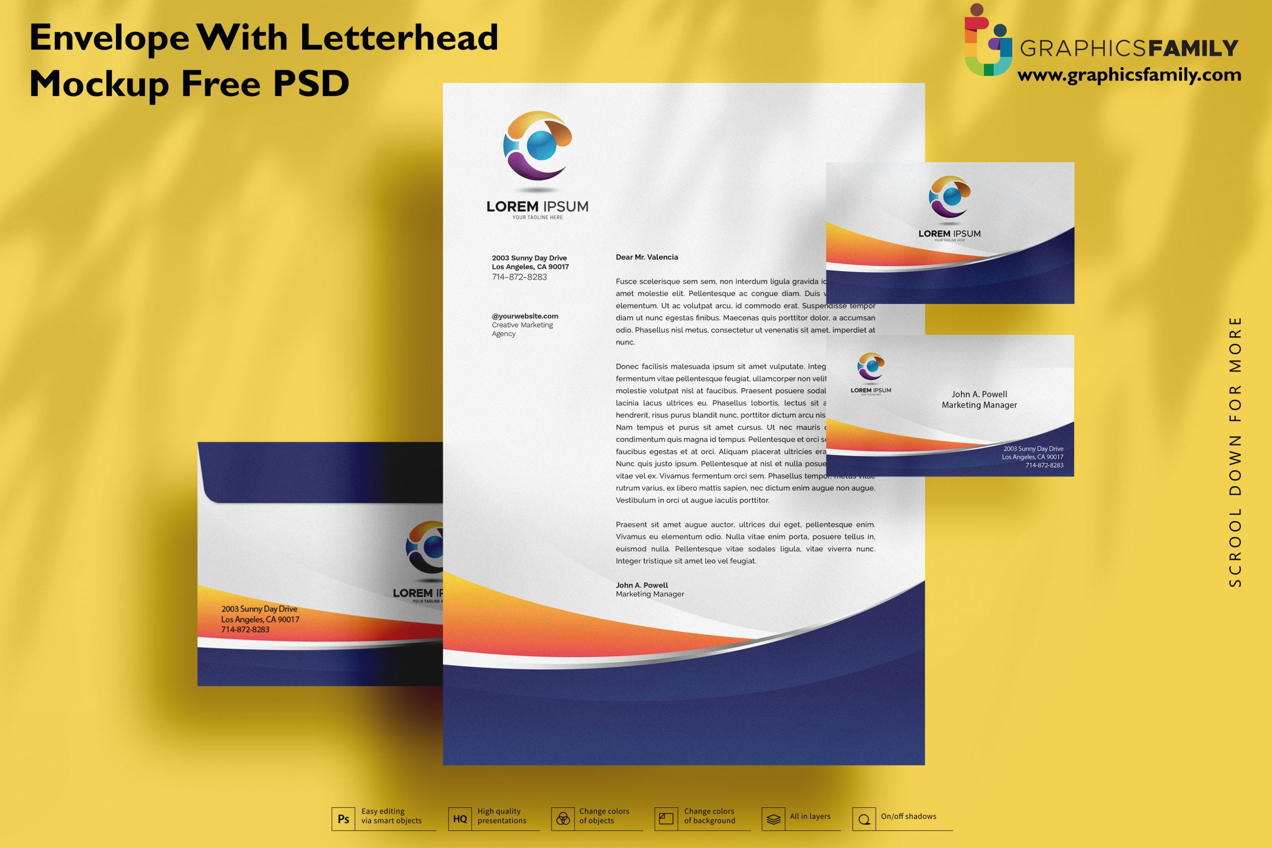 Detail Letterhead Mockup Template Free Nomer 20