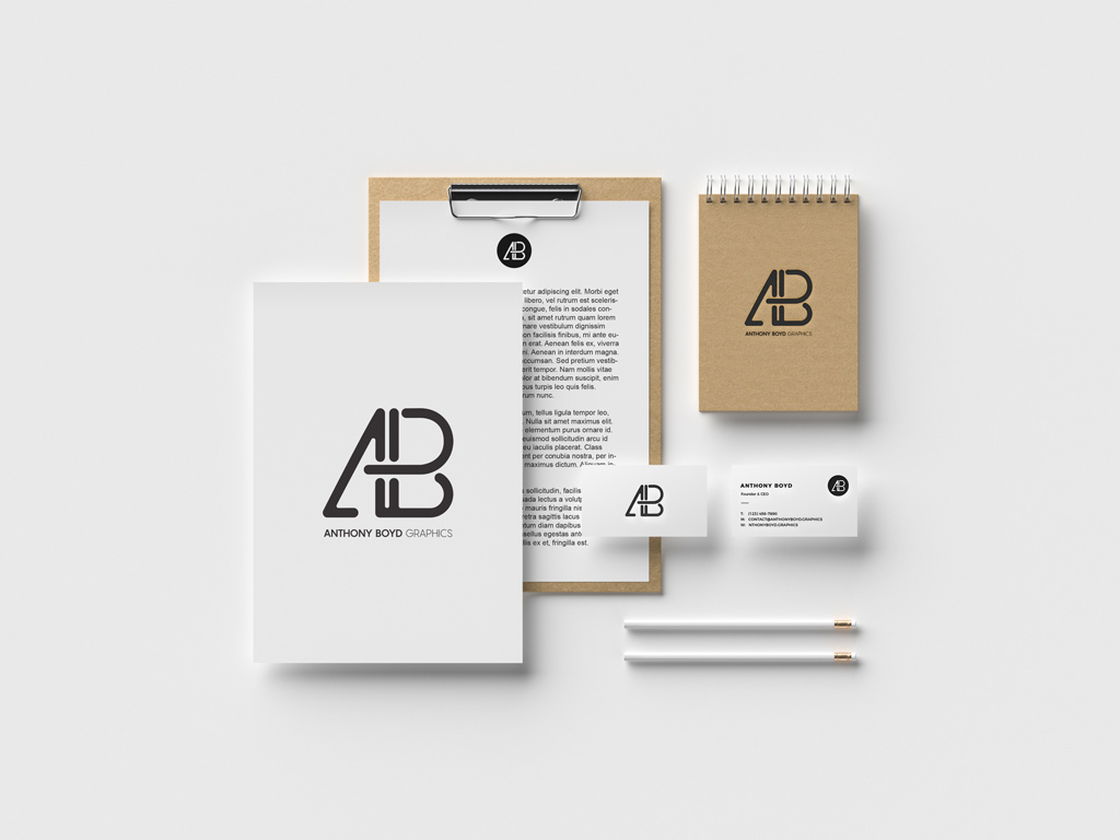 Detail Letterhead Mockup Template Free Nomer 22