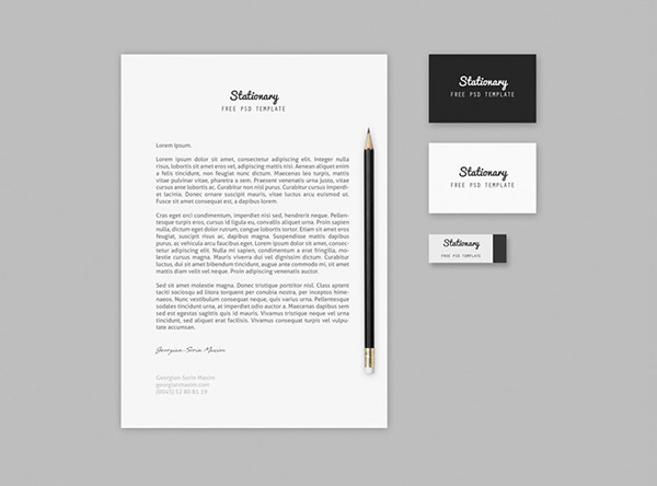 Detail Letterhead Mockup Template Free Nomer 23