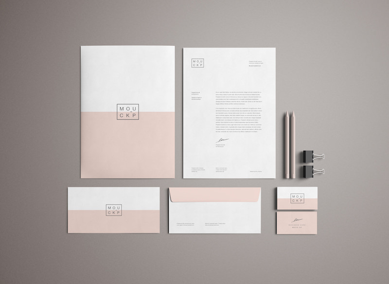 Detail Letterhead Mockup Template Free Nomer 37