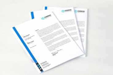 Detail Letterhead Mockup Template Free Nomer 6