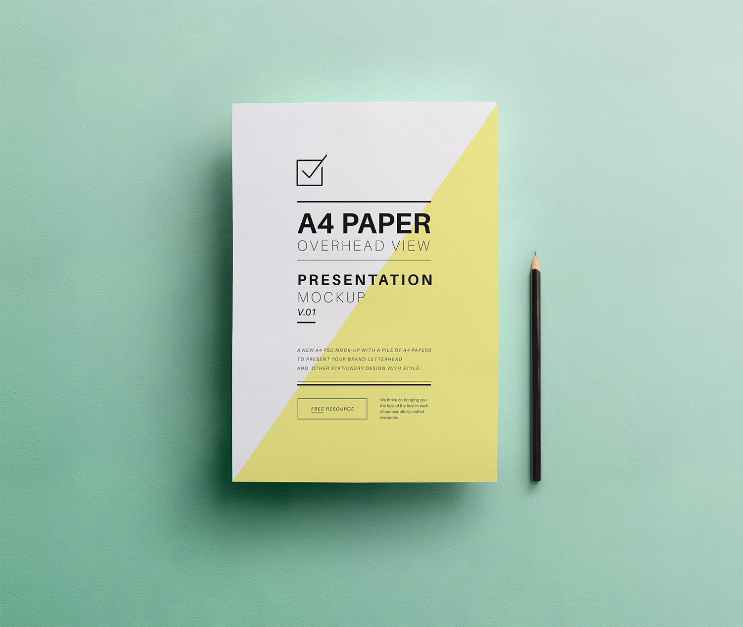 Detail Letterhead Mockup Template Free Nomer 8