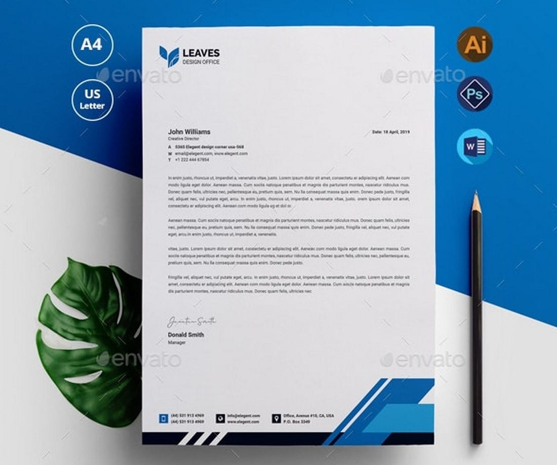 Detail Letterhead Template Docx Nomer 3