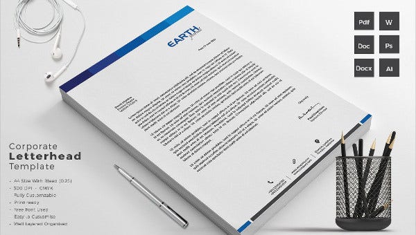 Detail Letterhead Template Docx Nomer 35