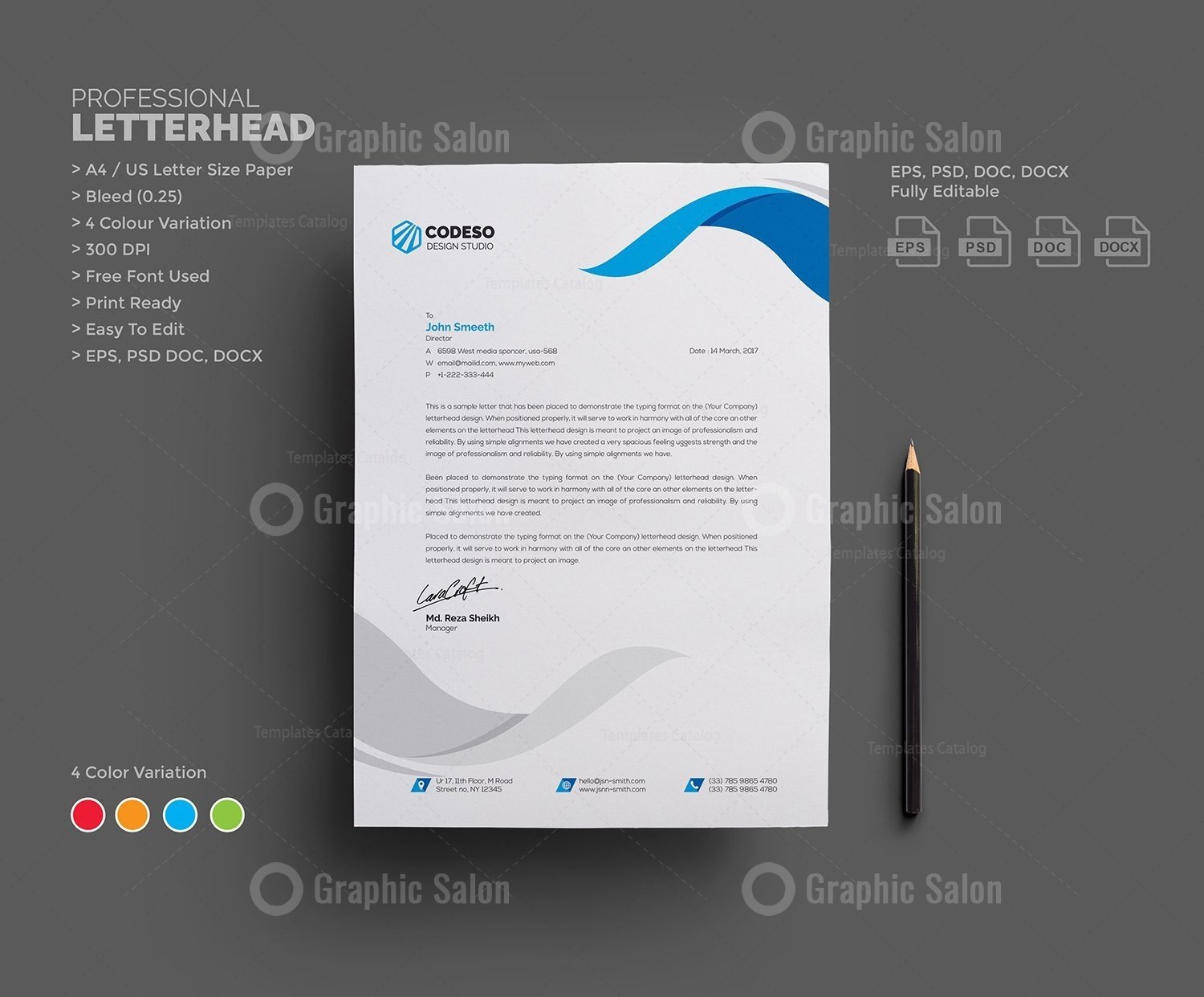 Detail Letterhead Template Docx Nomer 44