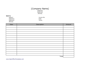 Detail Libreoffice Invoice Template Nomer 2