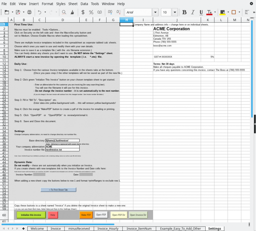 Detail Libreoffice Invoice Template Nomer 11