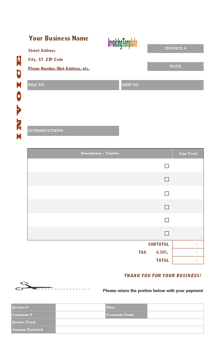 Detail Libreoffice Invoice Template Nomer 12