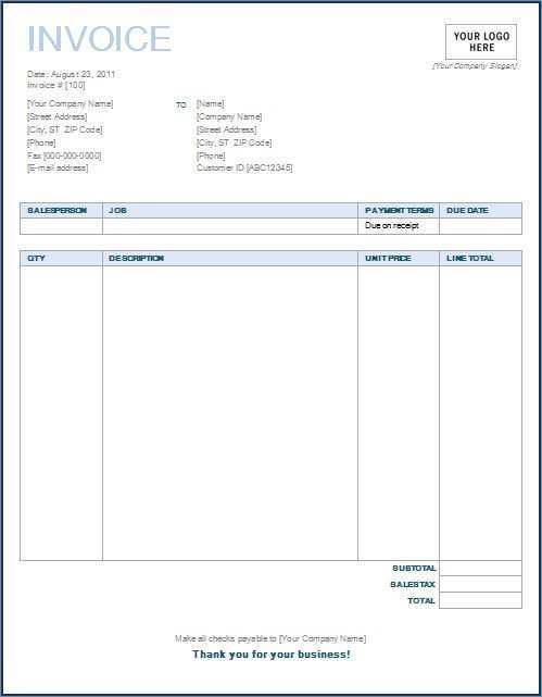 Detail Libreoffice Invoice Template Nomer 45