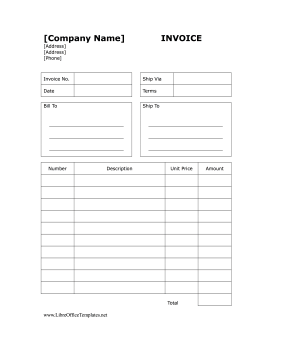 Detail Libreoffice Invoice Template Nomer 7