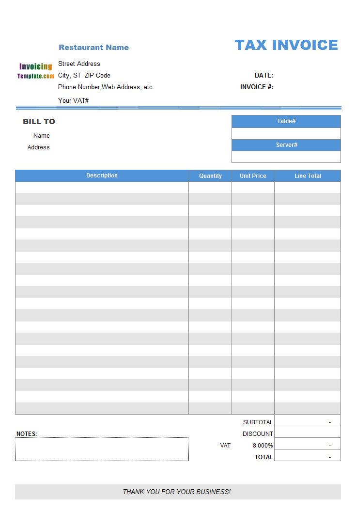 Detail Libreoffice Invoice Template Nomer 9