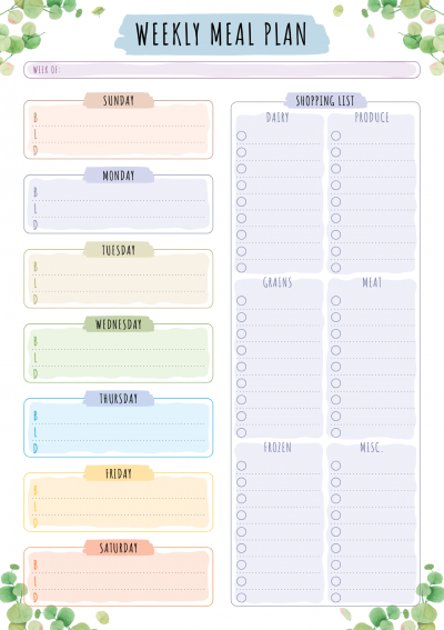 Detail Life Plan Template Nomer 17