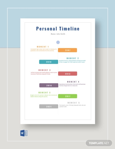 Detail Life Timeline Template Nomer 23