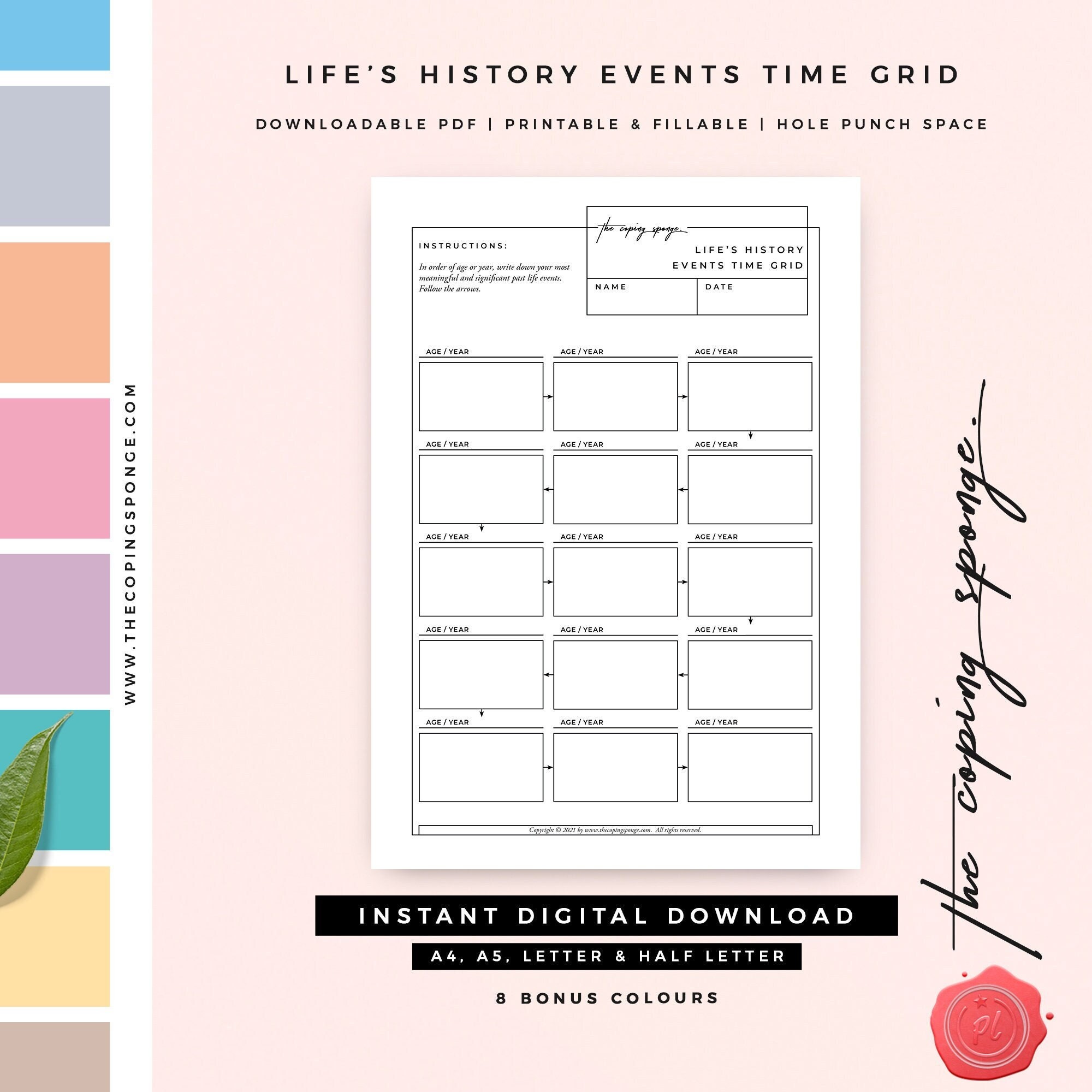 Detail Life Timeline Template Nomer 47