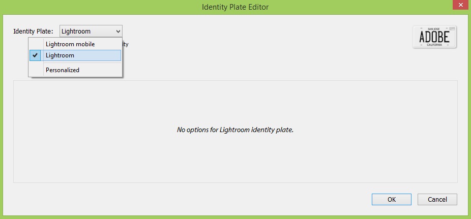 Detail Lightroom Identity Plate Template Nomer 17