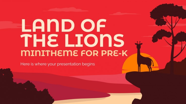 Detail Lion Presentation Template Nomer 17