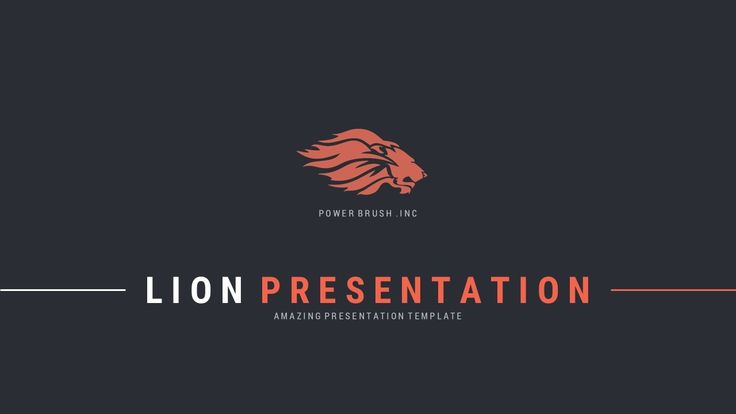 Detail Lion Presentation Template Nomer 50