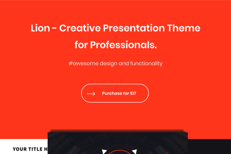 Detail Lion Presentation Template Nomer 56