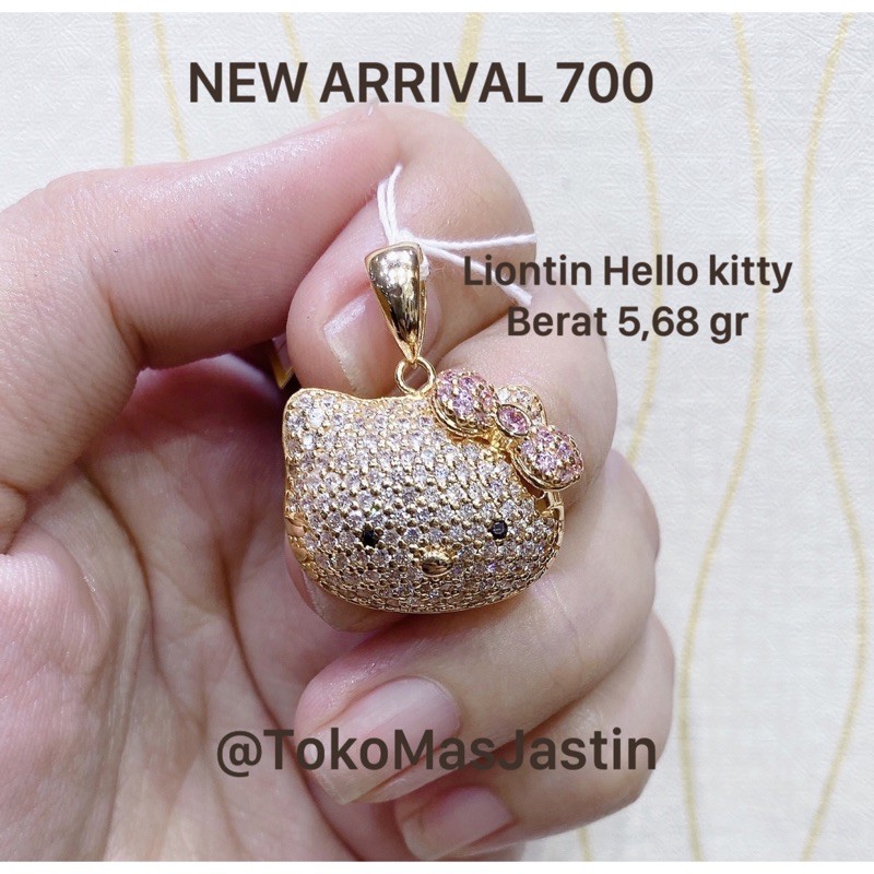 Detail Liontin Emas Hello Kitty Nomer 14