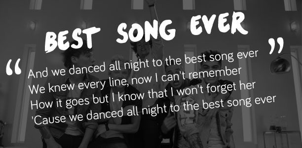 Detail Lirik Best Song Ever One Direction Nomer 23