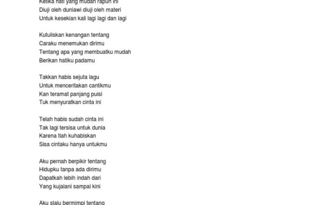 Download Lirik Surat Cinta Vina Panduwinata Nomer 45