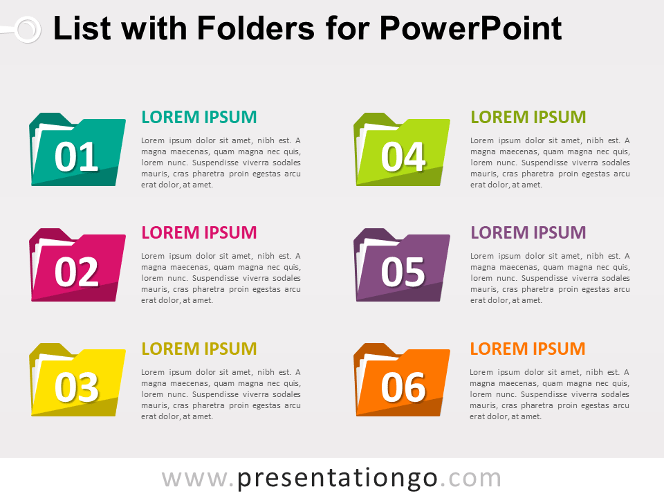 Detail List Ppt Template Nomer 12