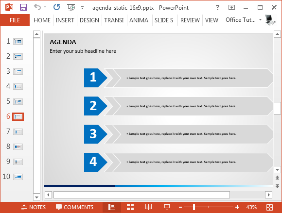 Detail List Ppt Template Nomer 30