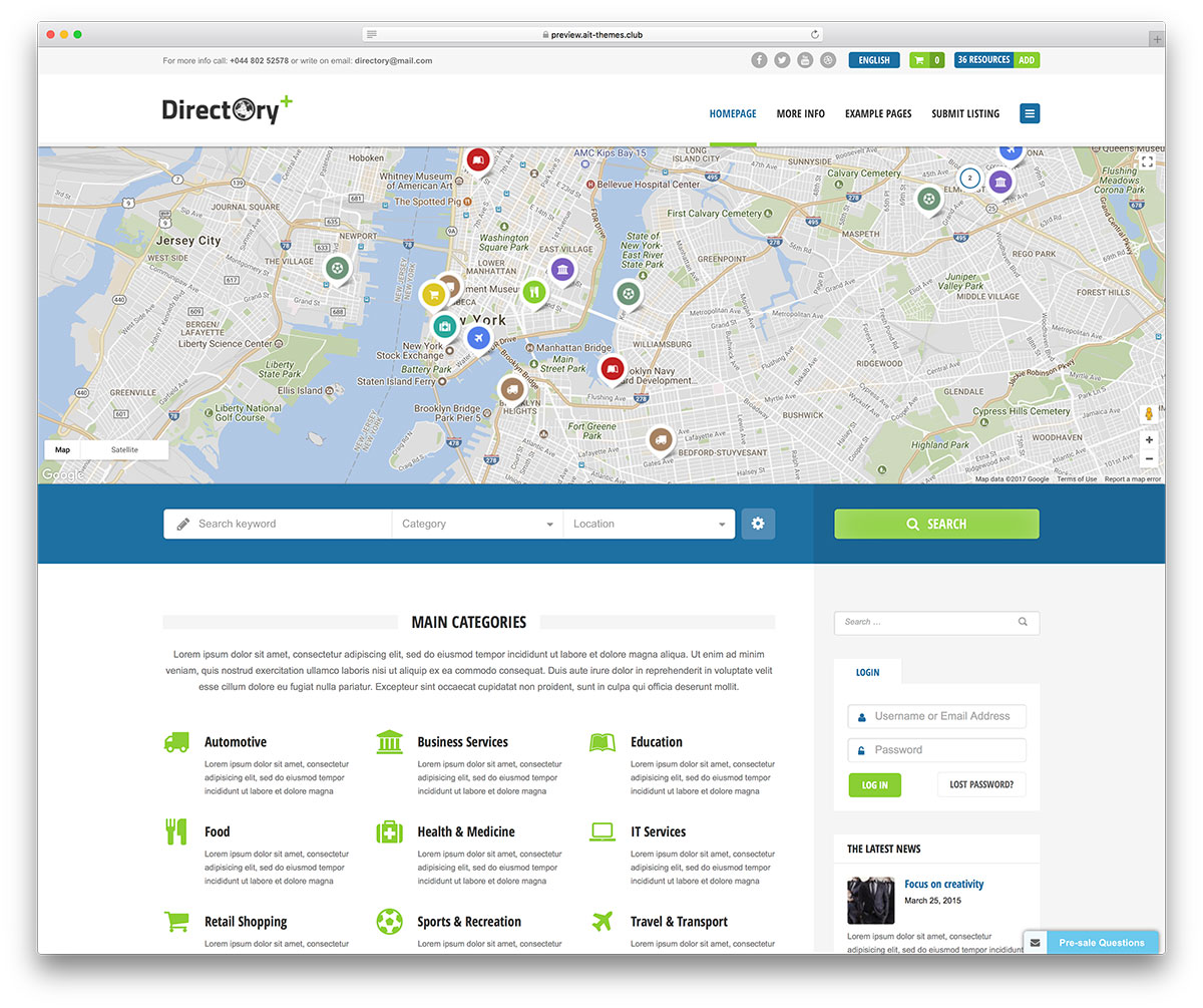 Detail Listing Template Wordpress Nomer 21