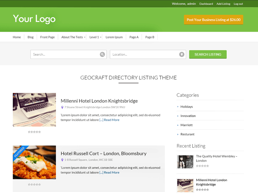 Detail Listing Template Wordpress Nomer 38