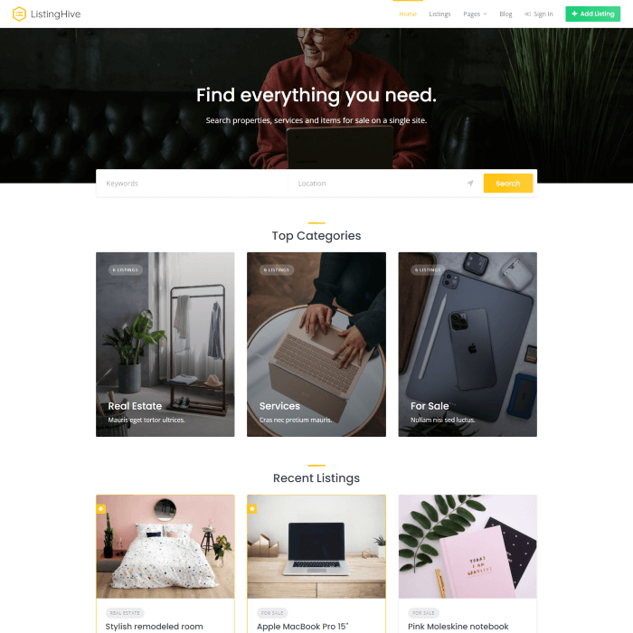 Detail Listing Template Wordpress Nomer 52