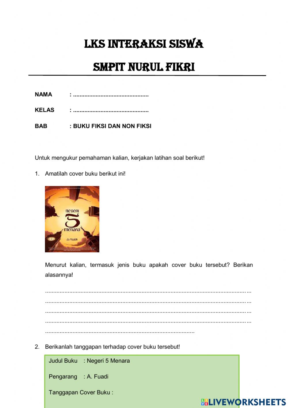 Detail Literasi Buku Fiksi Nomer 27