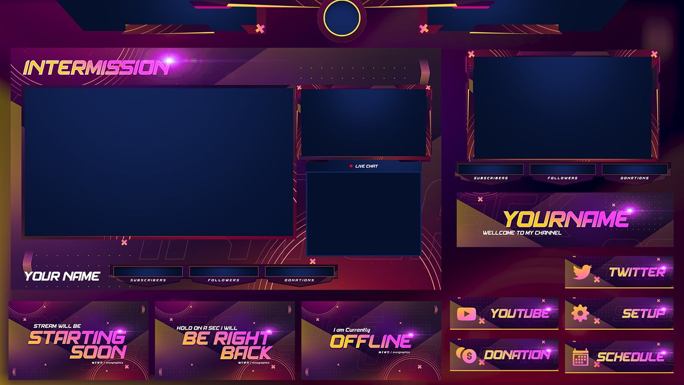 Detail Live Stream Overlay Template Png Nomer 47