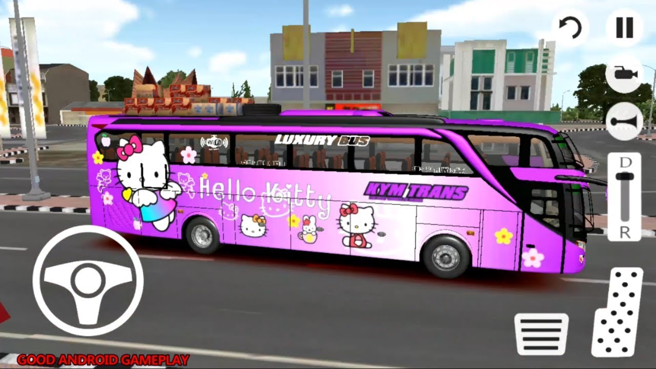Detail Livery Bus Hello Kitty Nomer 8