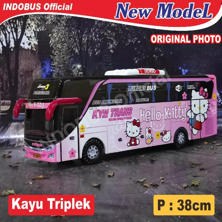 Detail Livery Bus Hello Kitty Nomer 10