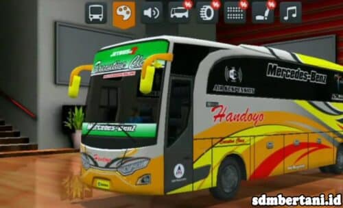 Detail Livery Bus Hello Kitty Nomer 33