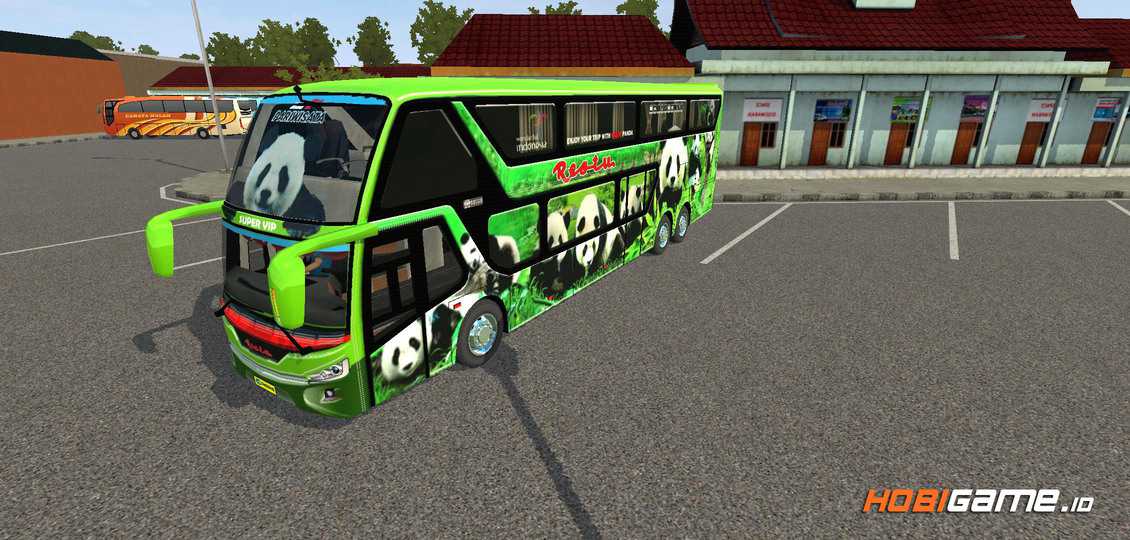Detail Livery Bus Hello Kitty Nomer 37