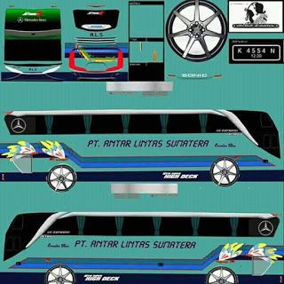 Detail Livery Bus Hello Kitty Nomer 41