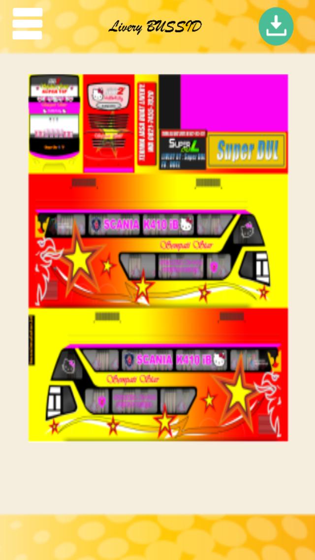 Detail Livery Bus Hello Kitty Nomer 42