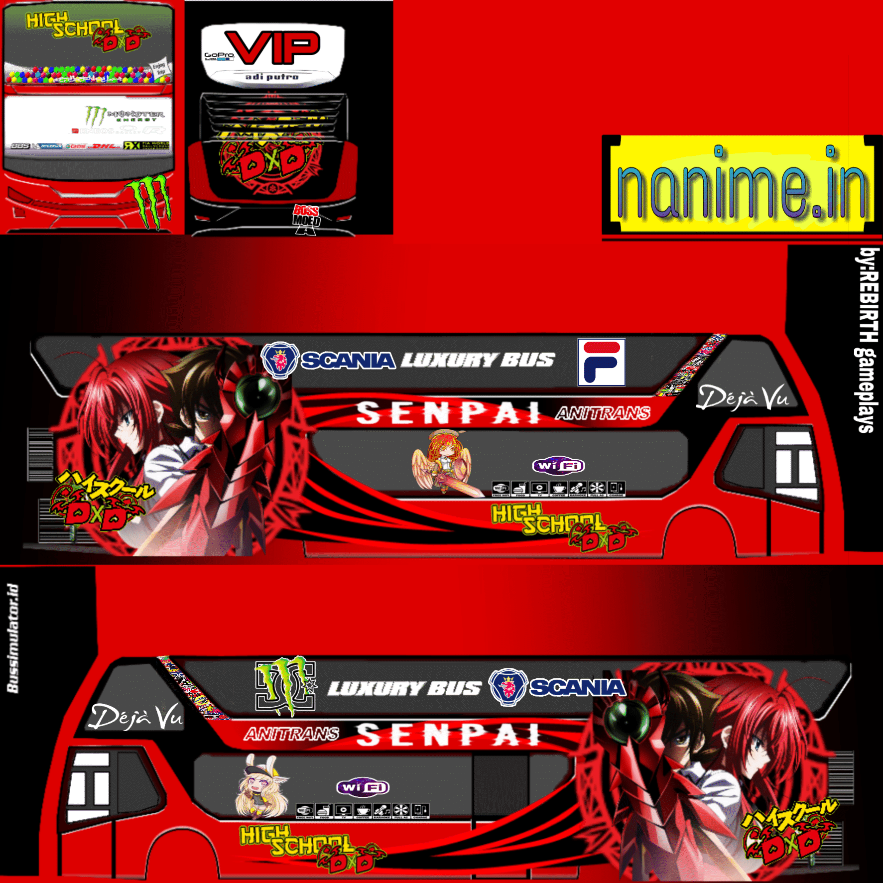 Detail Livery Bussid Hello Kitty Nomer 14