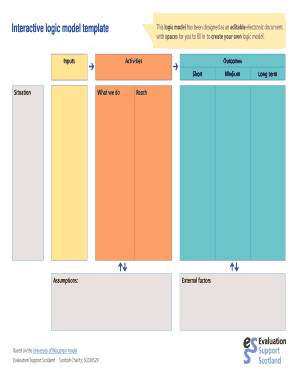 Detail Logic Model Powerpoint Template Nomer 41