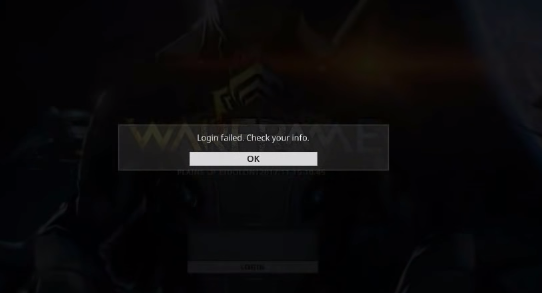 Detail Login Failed Check Your Info Warframe Nomer 2