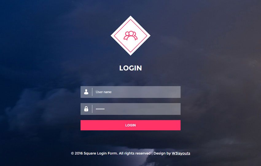 Detail Login Form Template Nomer 16