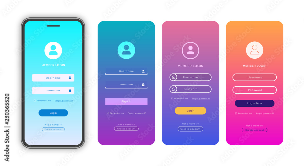 Detail Login Form Template Nomer 37