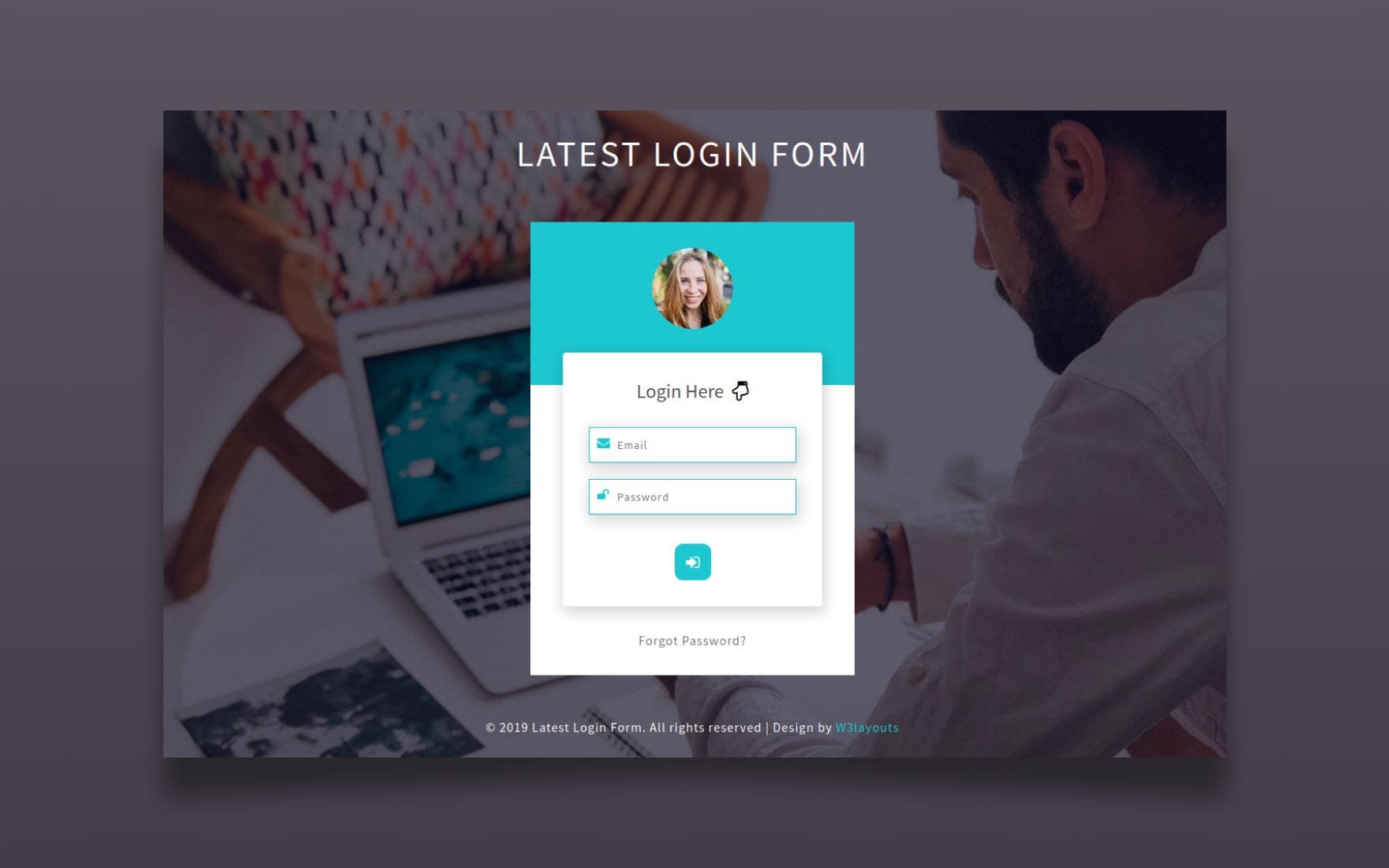 Detail Login Form Template Nomer 44