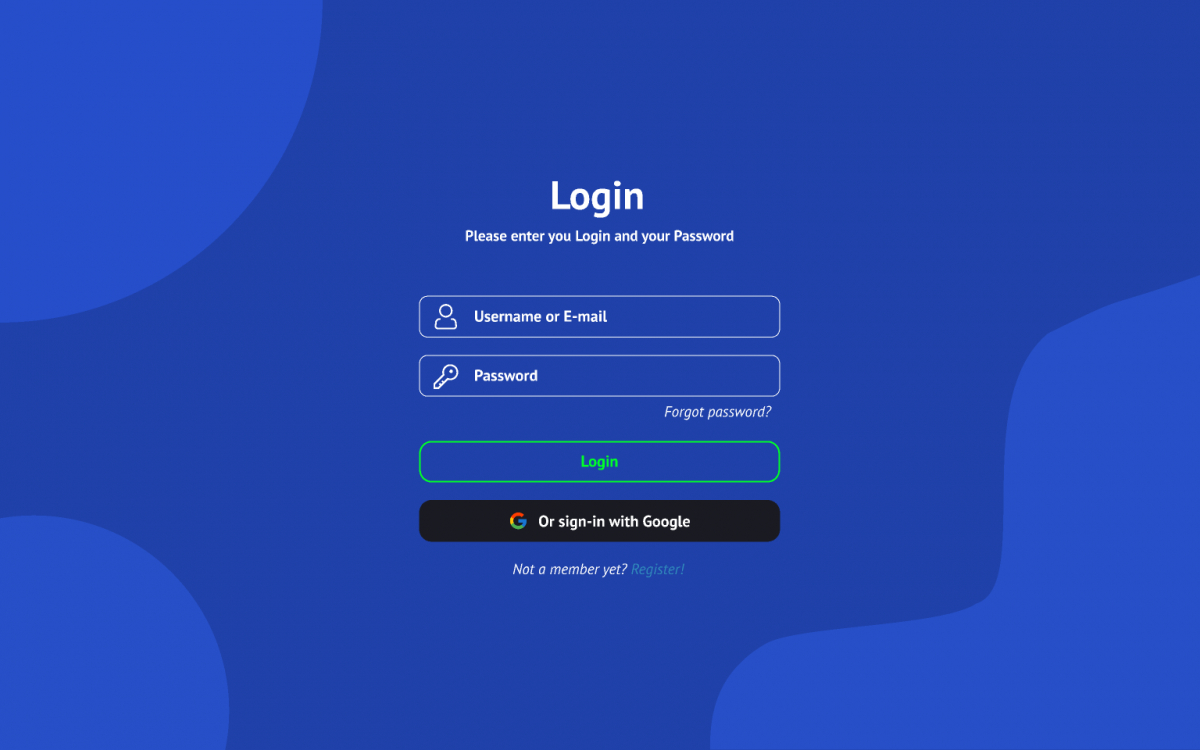 Detail Login Page Template Nomer 30